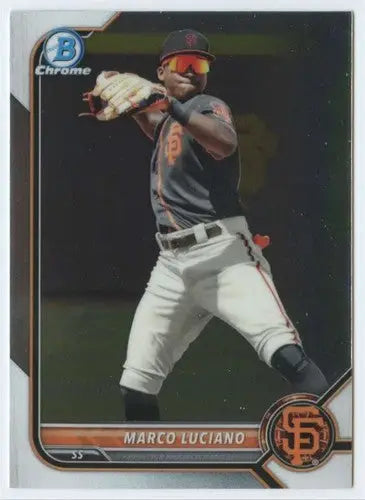 2022 Bowman Chrome Prospects #BCP-7 Marco Luciano NM-MT Giants ID:42872 - Baseball Card Single