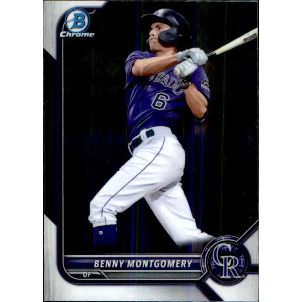 2022 Bowman Chrome Prospects #BCP-73 Benny Montgomery NM-MT Colorado Rockies Baseball Card - Baseball Card Single