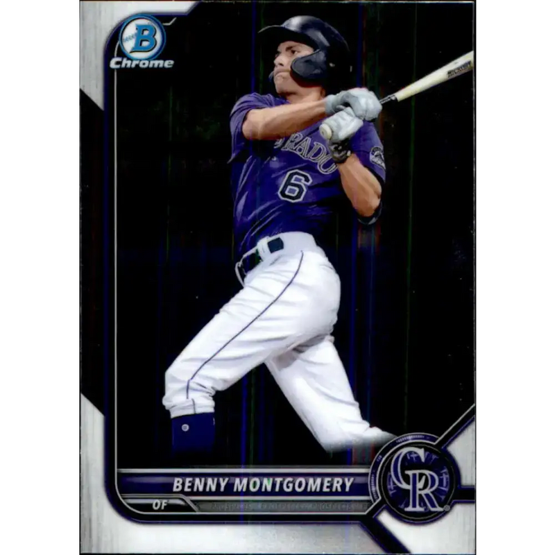 2022 Bowman Chrome Prospects #BCP-73 Benny Montgomery NM-MT Colorado Rockies Baseball Card - Baseball Card Single