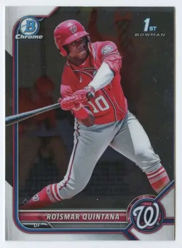 Roisman Quintana Bowman Chrome Prospects baseball card 2022 Nationals chrome prospects
