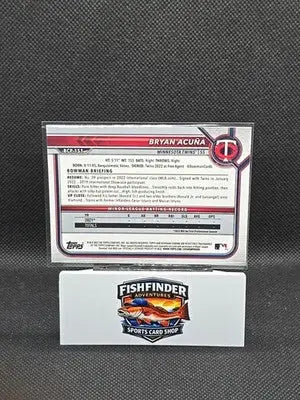 2022 Bowman Chrome - Prospects Bryan Acuna #BCP-151 Mojo Refractor (RC) - Baseball Card Single