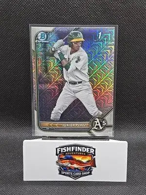 2022 Bowman Chrome - Prospects Junior Perez #BCP-180 Mojo Refractor (RC) - Baseball Card Single