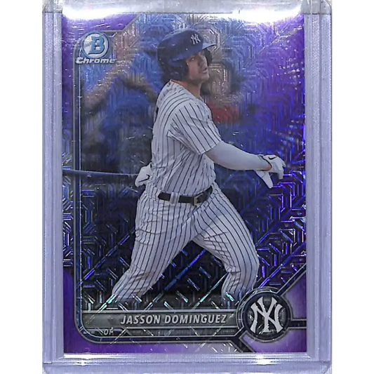 2022 Bowman Chrome Prospects Purple Mojo #BCP-244 Jasson Dominguez NM-MT 241/250 New York Yankees - Baseball Card Single