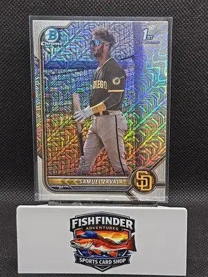 2022 Bowman Chrome - Prospects Samuel Zavala #BCP-203 Mojo Refractor (RC) - Baseball Card Single