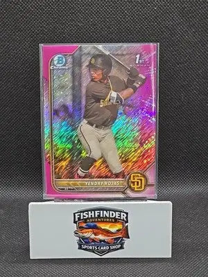 2022 Bowman Chrome - Prospects Yendry Rojas #BCP-178 Fuchsia Shimmer /199 - Baseball Card Single