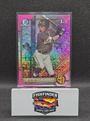 2022 Bowman Chrome - Prospects Yendry Rojas #BCP-178 Pink Mojo Refractor /199... - Baseball Card Single