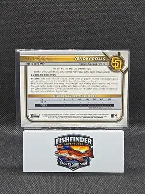 2022 Bowman Chrome - Prospects Yendry Rojas #BCP-178 Pink Mojo Refractor /199... - Baseball Card Single