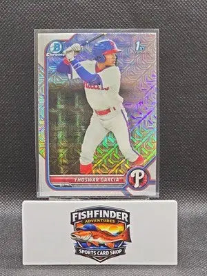 2022 Bowman - Chrome Prospects Yhoswar Garcia #BCP-90 Mojo Refractor (RC) - Baseball Card Single