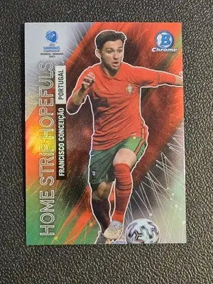 2022 Bowman Chrome Road to UEFA Euros Francisco Conceicao Home Strip Hopefuls - Soccer Card Single