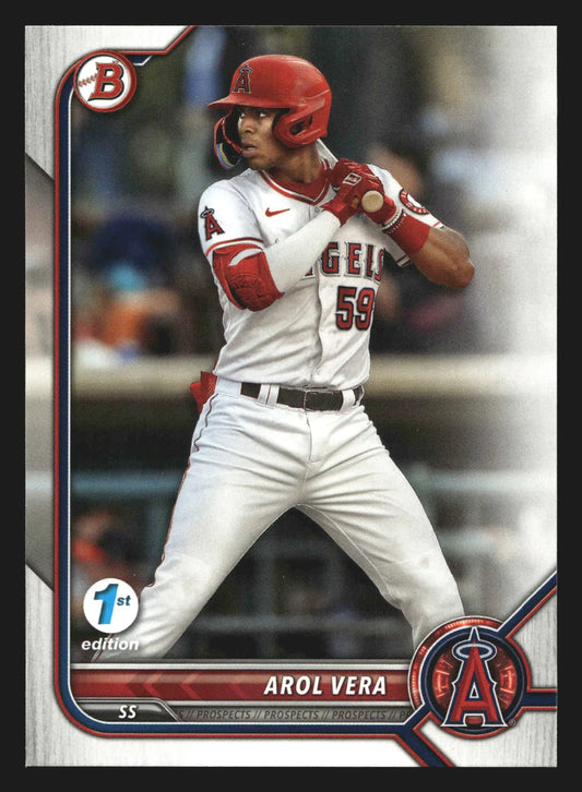 2022 Bowman Draft 1st Edition Arol Vera #BD-46 Angels - Baseball Card Single