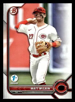 2022 Bowman Draft 1st Edition #BD-100 Matt McLain - Baseball Card Single