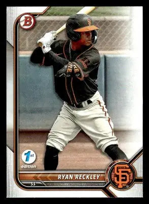 2022 Bowman Draft 1st Edition #BD-108 Ryan Reckley - Baseball Card Single