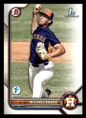 2022 Bowman Draft 1st Edition #BD-120 Michael Knorr - Baseball Card Single