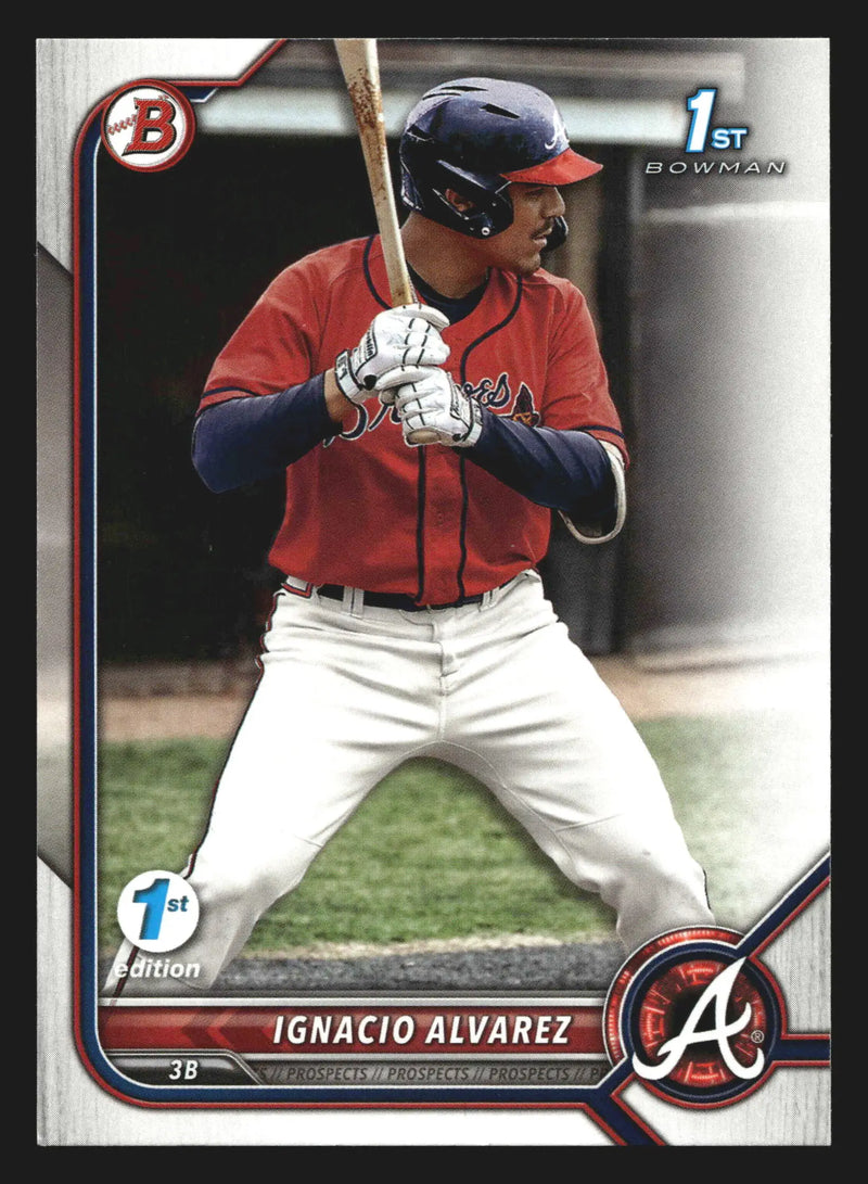 2022 Bowman Draft 1st Edition #BD-125 Ignacio Alvarez Atlanta Braves