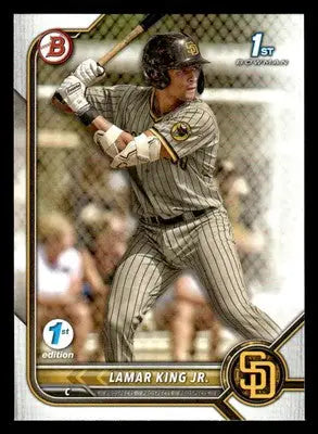 2022 Bowman Draft 1st Edition #BD-143 Lamar King Jr. - Baseball Card Single