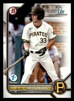 2022 Bowman Draft 1st Edition #BD-157 Tres Gonzalez - Baseball Card Single