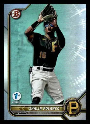 2022 Bowman Draft 1st Edition #BD-162 Shalin Polanco Sky Blue - Baseball Card Single