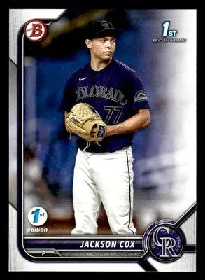 2022 Bowman Draft 1st Edition #BD-174 Jackson Cox - Baseball Card Single