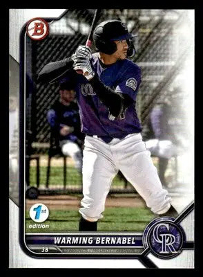 2022 Bowman Draft 1st Edition #BD-179 Warming Bernabel - Baseball Card Single