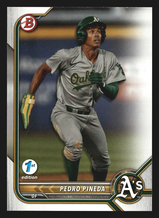 2022 Bowman Draft 1st Edition #BD-181 Pedro Pineda Athletics - Baseball Card Single