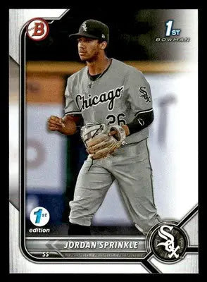2022 Bowman Draft 1st Edition #BD-183 Jordan Sprinkle - Baseball Card Single