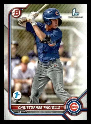 2022 Bowman Draft 1st Edition #BD-185 Christopher Paciolla - Baseball Card Single