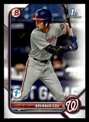 2022 Bowman Draft 1st Edition #BD-196 Brenner Cox - Baseball Card Single