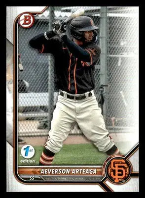 2022 Bowman Draft 1st Edition #BD-198 Aeverson Arteaga - Baseball Card Single