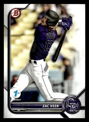 2022 Bowman Draft 1st Edition #BD-32 Zac Veen - Baseball Card Single