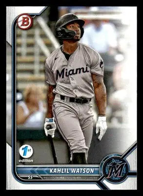 2022 Bowman Draft 1st Edition #BD-35 Kahlil Watson - Baseball Card Single