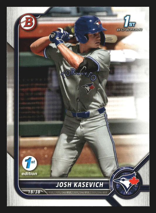2022 Bowman Draft 1st Edition #BD-45 Josh Kasevich Blue Jays 1st Bowman - Baseball Card Single