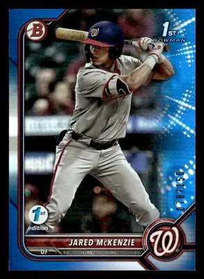 2022 Bowman Draft 1st Edition #BD-5 Jared McKenzie Blue Foil 078/150 - Baseball Card Single