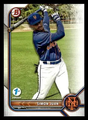2022 Bowman Draft 1st Edition #BD-52 Simon Juan - Baseball Card Single