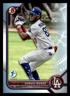 2022 Bowman Draft 1st Edition #BD-63 Samuel Munoz Sky Blue - Baseball Card Single