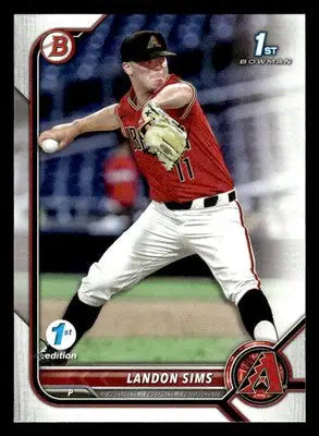 2022 Bowman Draft 1st Edition #BD-72 Landon Sims - Baseball Card Single