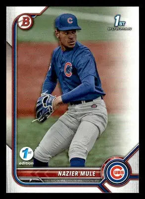 2022 Bowman Draft 1st Edition #BD-77 Nazier Mule - Baseball Card Single