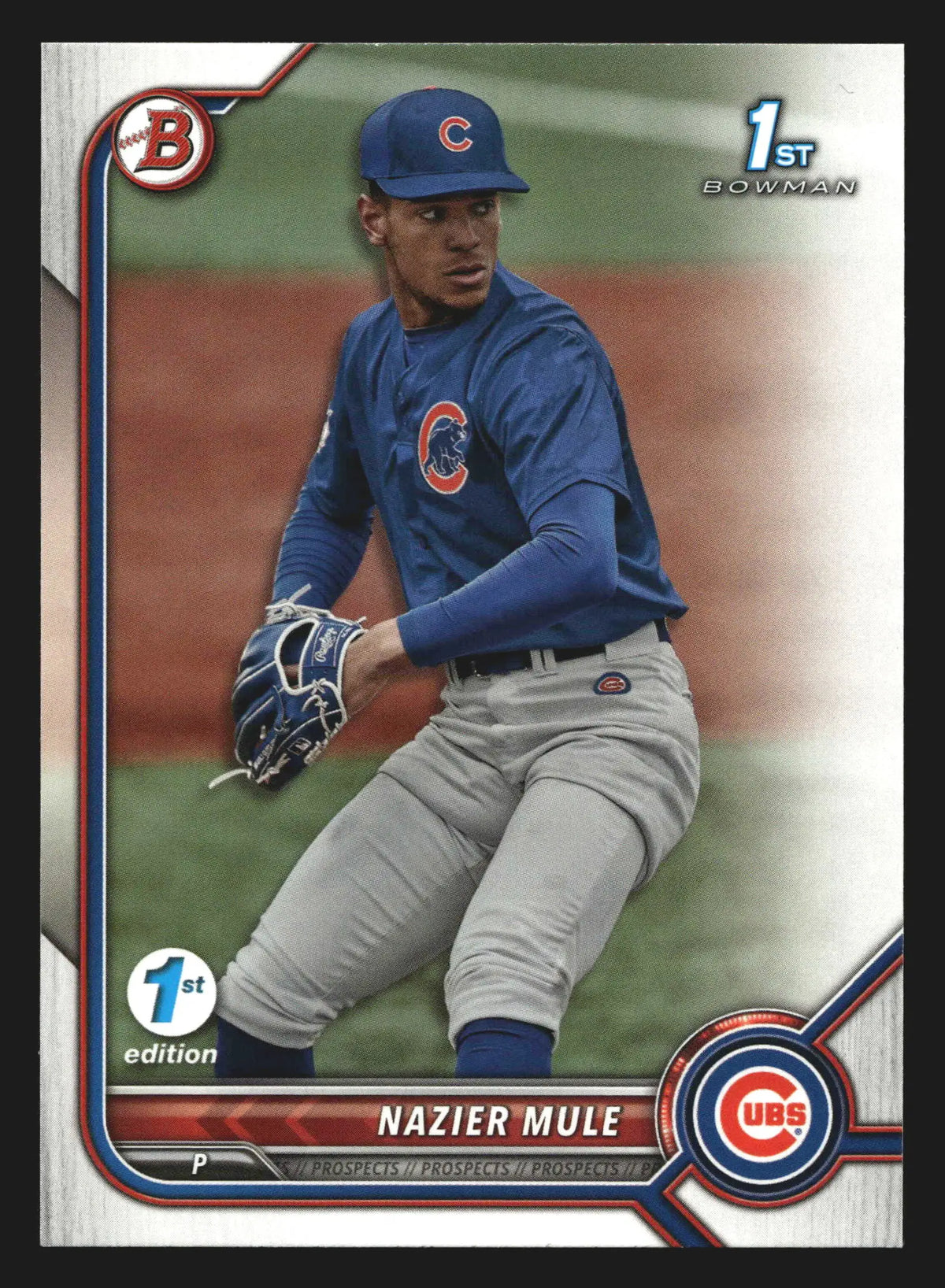2022 Bowman Draft 1st Edition #BD-77 Nazier Mule 1st Bowman Cubs - Baseball Card Single