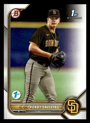 2022 Bowman Draft 1st Edition #BD-82 Robby Snelling - Baseball Card Single
