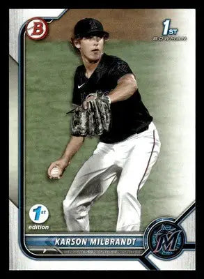 2022 Bowman Draft 1st Edition #BD-87 Karson Milbrandt - Baseball Card Single