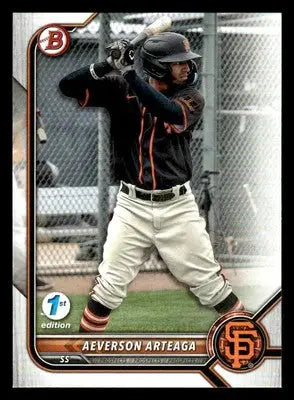2022 Bowman Draft #BD-198 Aeverson Arteaga - Baseball Card Single