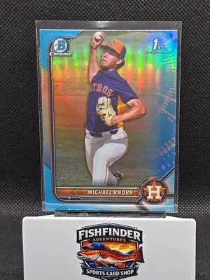 2022 Bowman Draft - Chrome Michael Knorr #BDC-120 Sky Blue Refractor (RC) - Baseball Card Single