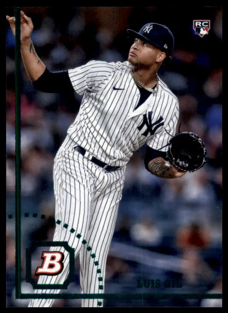 2022 Bowman Heritage Luis Gil RC 69 New York Yankees Baseball NM - Baseball Card Single