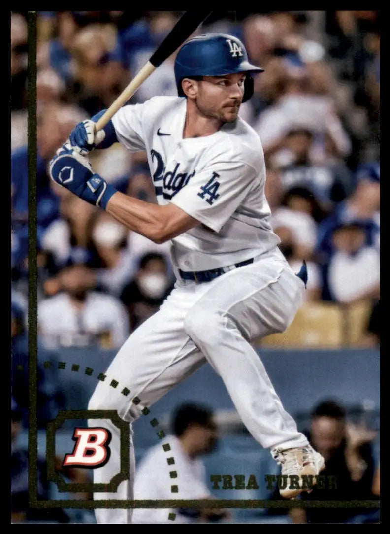 2022 Bowman Heritage Trea Turner 76 Los Angeles Dodgers NM - Baseball Card Single