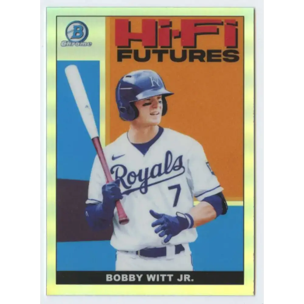 2022 Bowman Hi-Fi Futures Refractor #HIFI-5 Bobby Witt Jr. NM-MT Kansas City Royals Baseball Card - Baseball Card Single