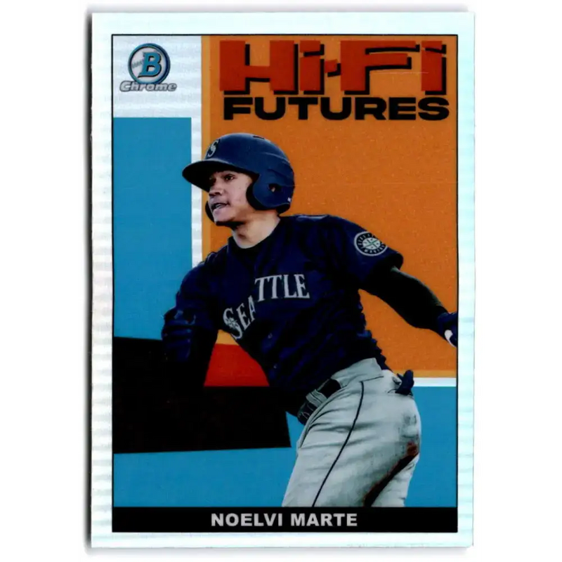 2022 Bowman Hi-Fi Futures Refractor #HIFI-9 Noelvi Marte NM-MT Seattle Mariners Baseball Card - Baseball Card Single