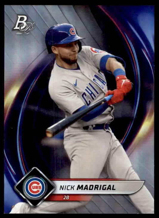 Original gloss Bowman Platinum Nick Madrigal baseball card 2022 NM Near Mint Cubs