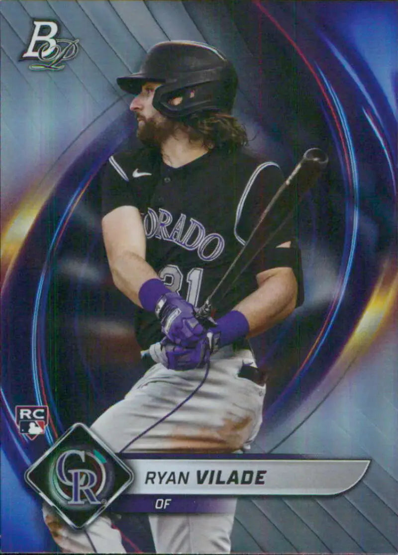 2022 Bowman Platinum #25 Ryan Vilade NM Near Mint RC Rookie Rockies ID:66724 - Baseball Card Single