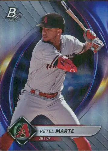 2022 Bowman Platinum Ketel Marte baseball card with original gloss featuring Diamondbacks