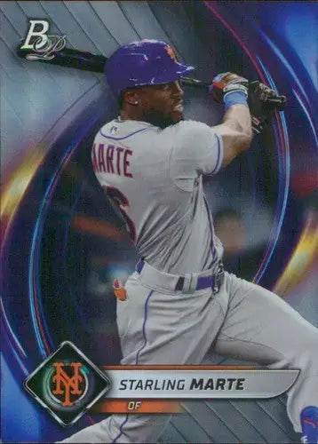 2022 Bowman Platinum #56 Starling Marte NM-MT Mets ID:56280 - Baseball Card Single