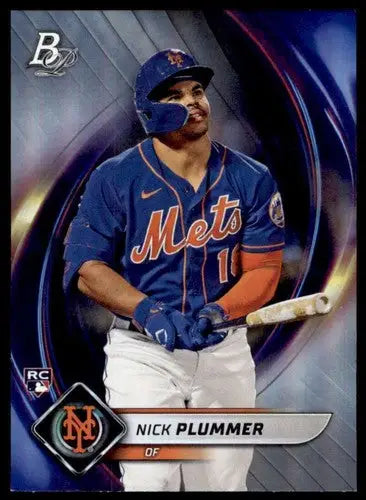 2022 Bowman Platinum #72 Nick Plummer NM-MT RC Rookie Mets ID:51704 - Baseball Card Single